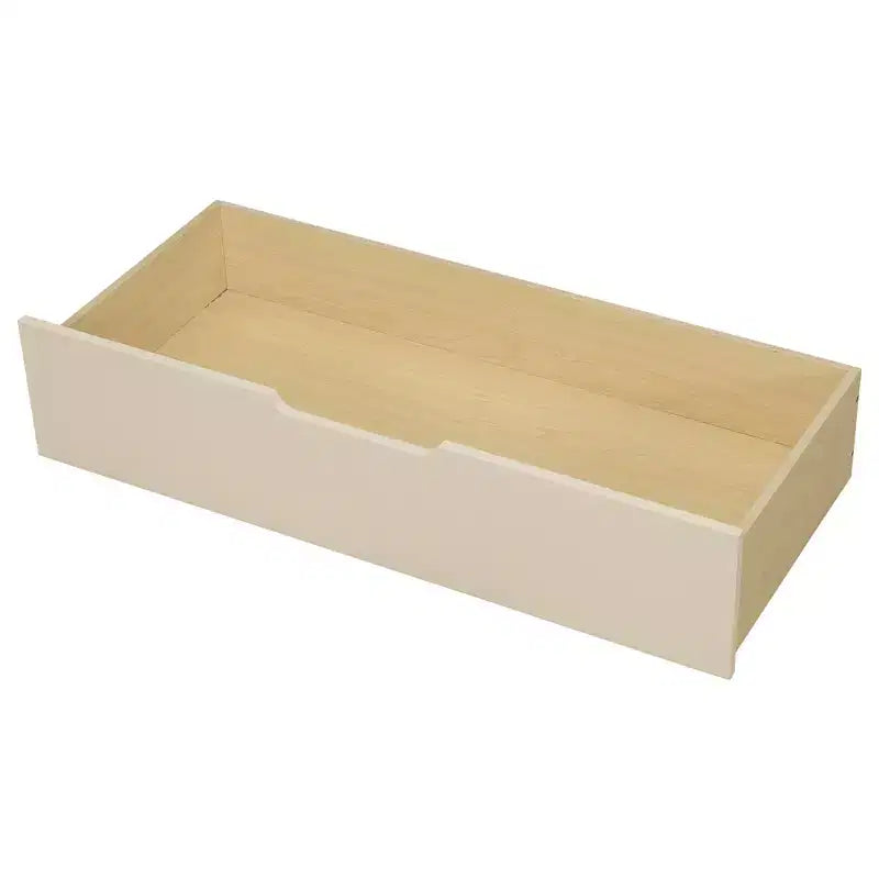 Twin/Full Size Platform Bed with Storage Shelves, Drawers, Charging Station, Upholstered Headboard and Desk, Cream/Gray
