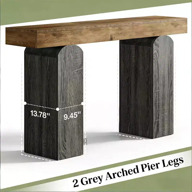 Modern 63" Console Table with Arched Legs