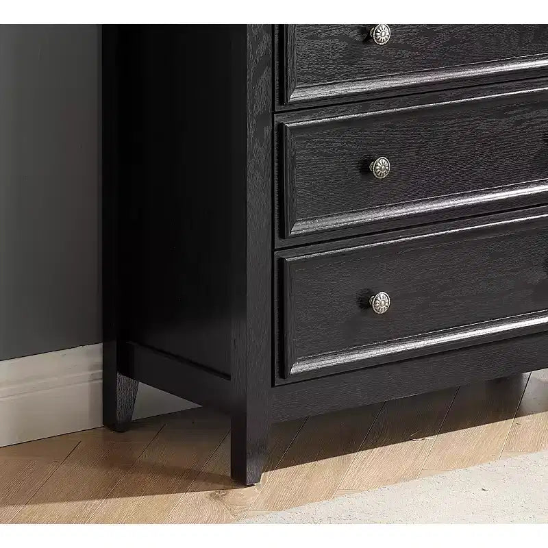 Modern 6 Drawer Dresser with Smooth Glide Drawers, Anti-Tipping Device, for Living Room