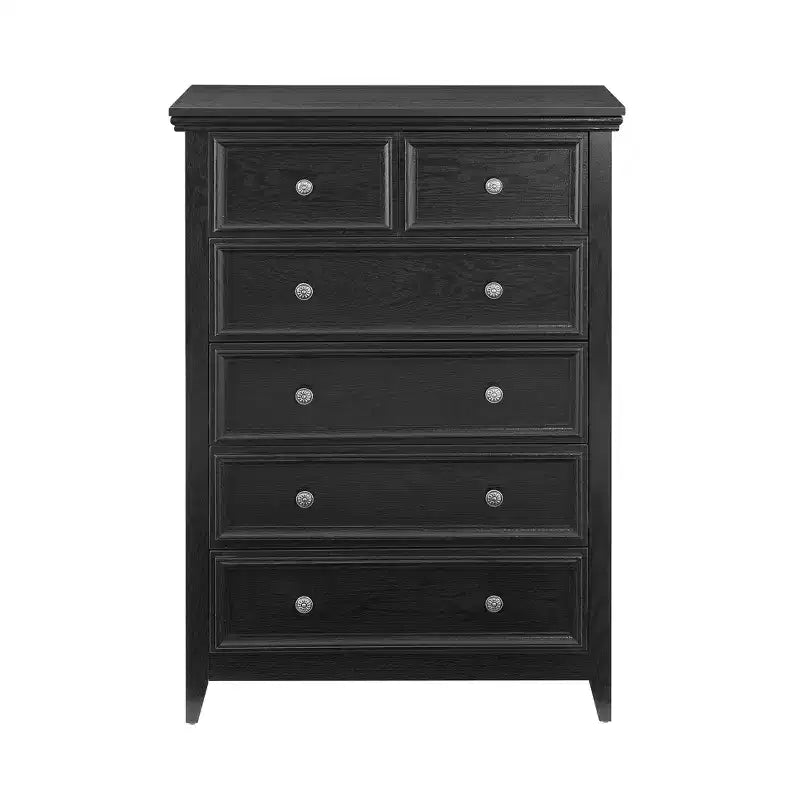 Modern 6 Drawer Dresser with Smooth Glide Drawers, Anti-Tipping Device, for Living Room